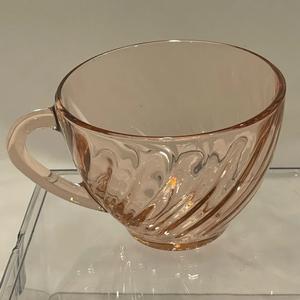 ☀️☀️2/$10 Pink Depression Glass Teacup or Punch Cup | Single | EUC